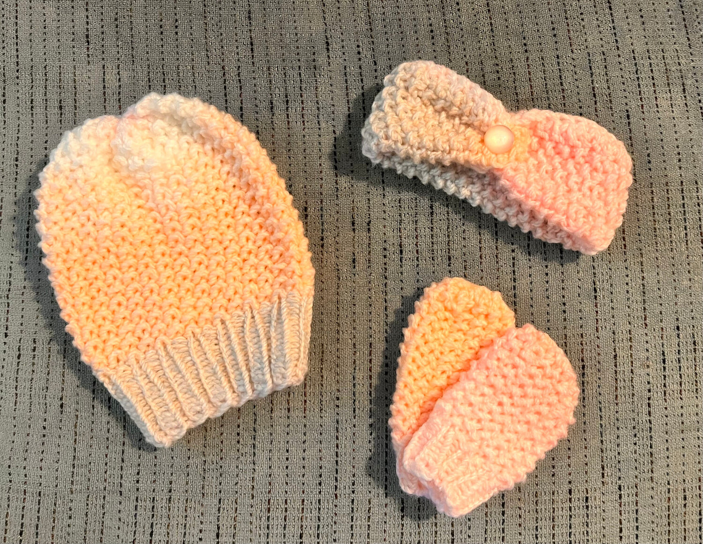 Knitted newborn set/newborn sleep sack